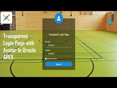 Oracle APEX Tutorial(56)-Transparent Login Page with Avatar in Oracle APEX