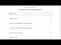 How to make faq page design using html and css