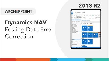 Microsoft Dynamics NAV: Posting Date Error Correction