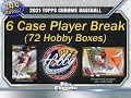 CASE #1 of 6   -   2021 TOPPS CHROME 6 Case (72 Hobby Boxes) Player Break eBay 09/07/21