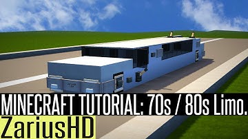 ★ Minecraft Vehicle Tutorial - How to Build : 70s / 80s Limo.