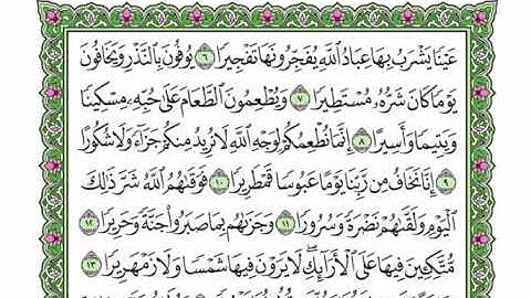 76  سورة الانسان القرآن الكريم