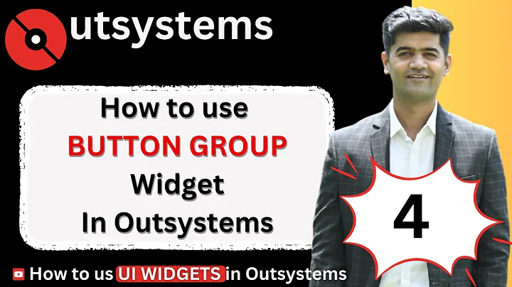 Mastering Outsystems UI #4:  Designing Interactive Screens with Button Group widget in Outsystems.