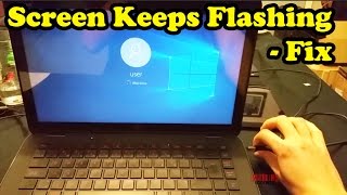 how to fix flashing screen on windows 10 boot