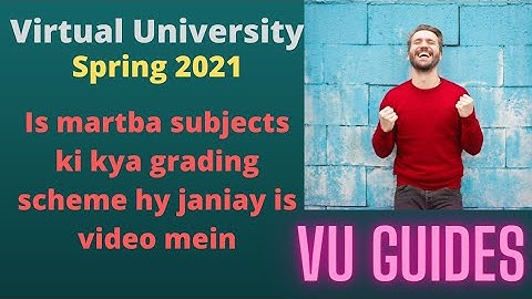 Virtual University Grading Scheme of Spring2021//VU Guides
