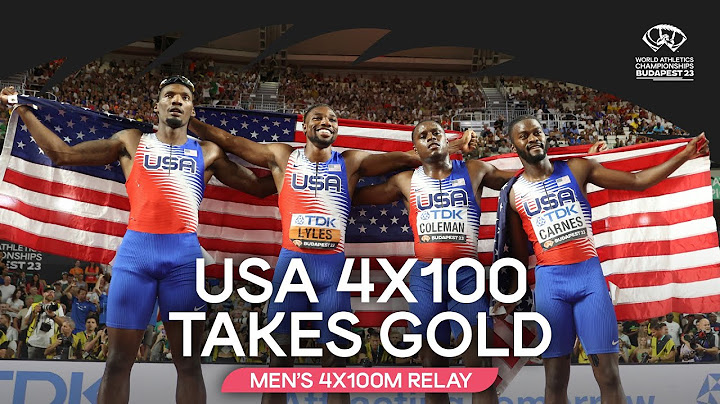 Noah Lyles leads 🇺🇸's 4x100m to gold | World Athletics Championships Budapest 23