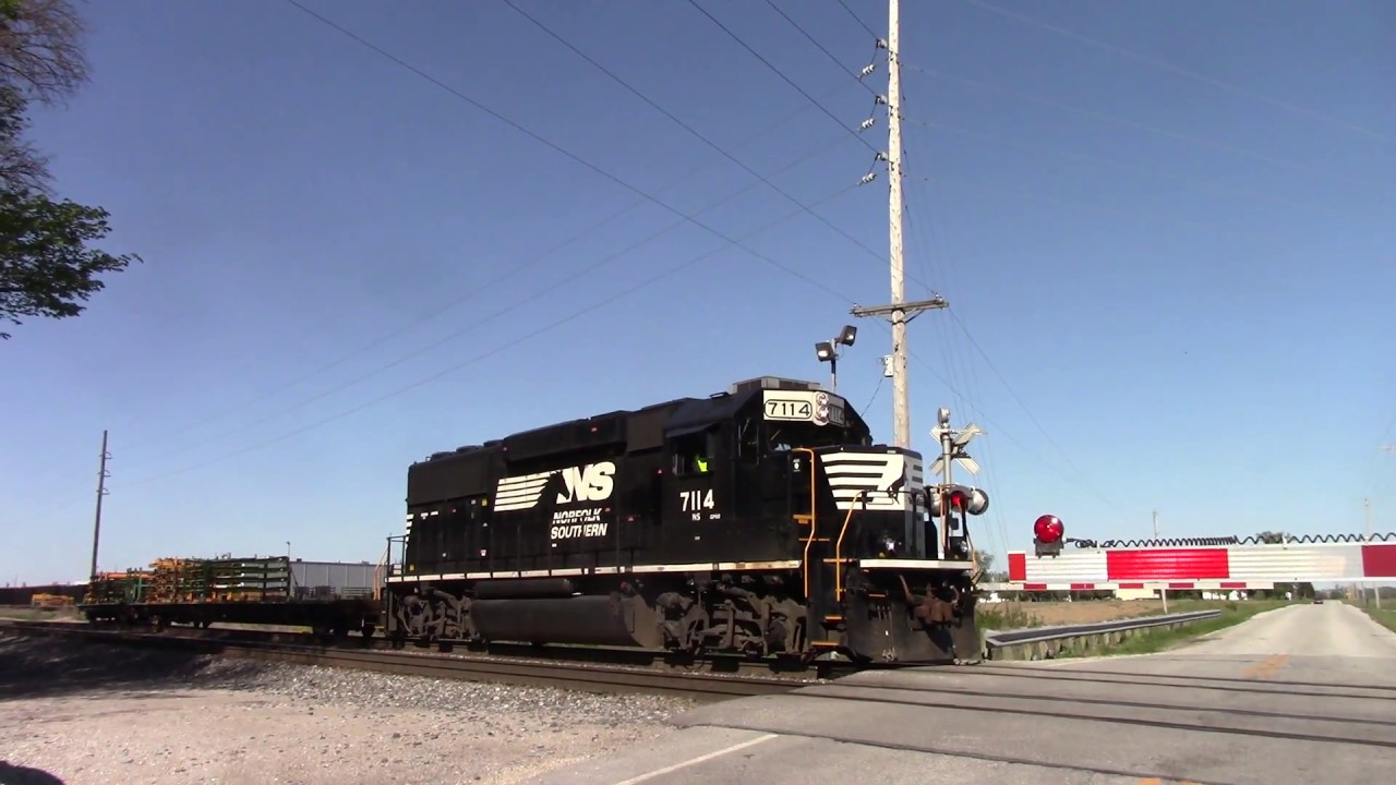 NS 7114 Switching Auto Parts plant in Bellevue, OH 5/8/17 YouTube