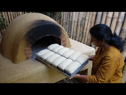 Village Bread Recipe ❤ She is baking Milk Breads in a Traditional Wood Fired Oven in my Village