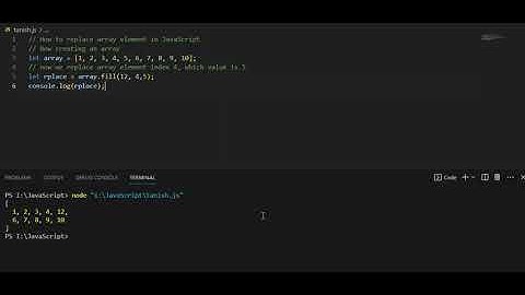 replace element of an array by array fill() method in javascript