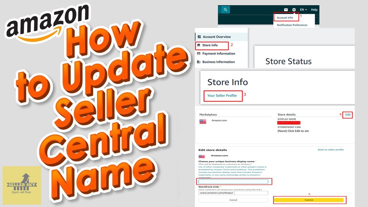 Ichange Amazon How To Change Amazon Account Nam 2025 | Change Amazon Store Name In 3 ...