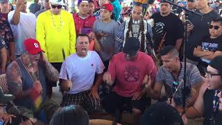 BEAR CREEK  White Shield Pow Wow 2018  Singing Special 4 Lea…
