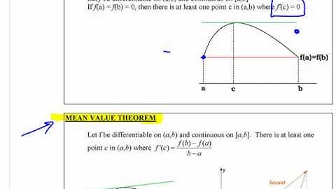 Ca12 - 5.2 (1) Mean Value Theorem