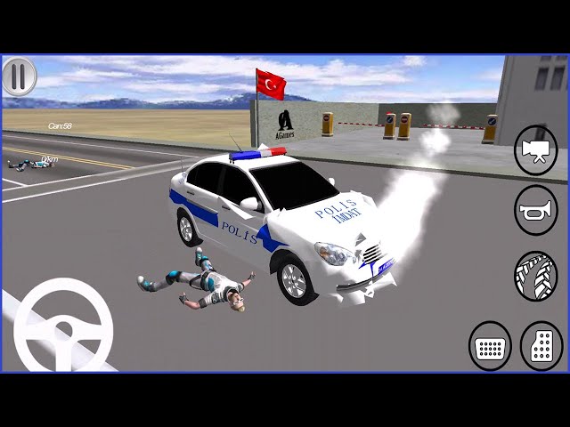 Polis arabası; Direksiyonlu polis arabası oyunu izle - Polis oyunu 3D || Android Gameplay 4K class=