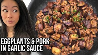 🍆 Chinese Eggplants & Minced Pork with Garlic Sauce Recipe (鱼香茄子) | RACK OF LAM