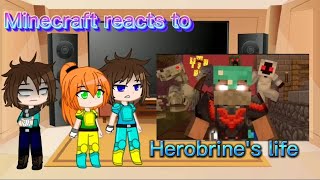 Minecraft reacts to 'Herobrine's life' by @RedstoneRecords  [Requested]