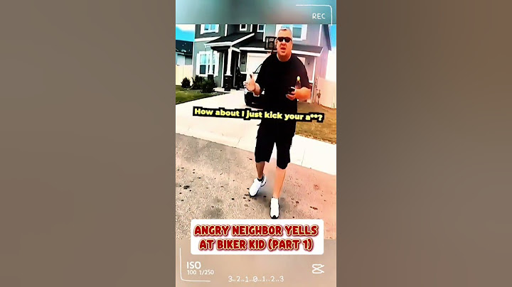 Angry Neighbor Yells at Biker Kid  Part W