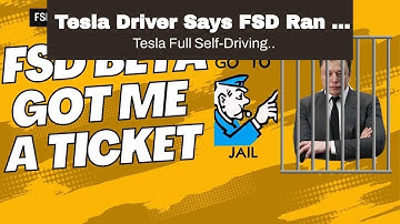 Tesla Driver Says FSD Ran A Stop Sign And Got Him A Ticket