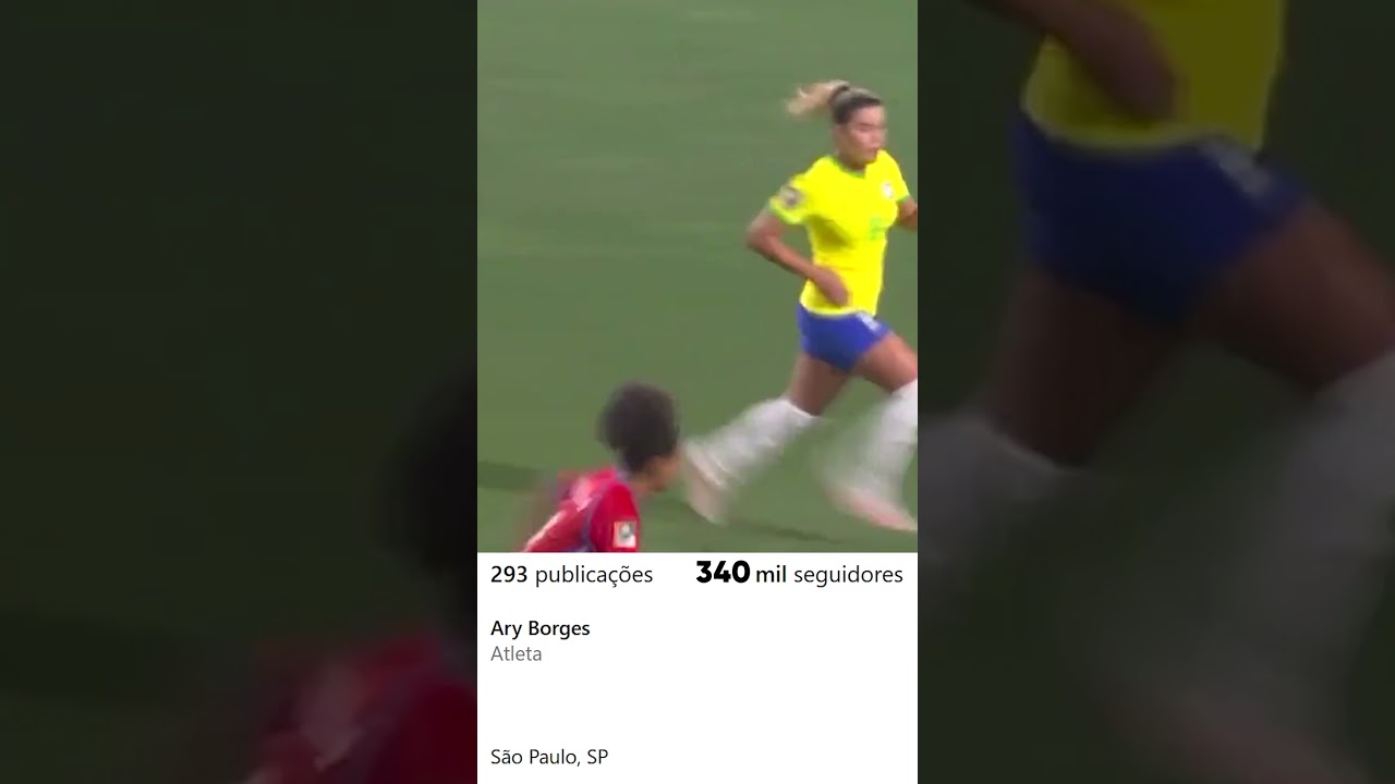 ELA É CELEBRIDADE! 3 gols, uma assistência e os seguidores disparando. A Ary Borges é o momento!!