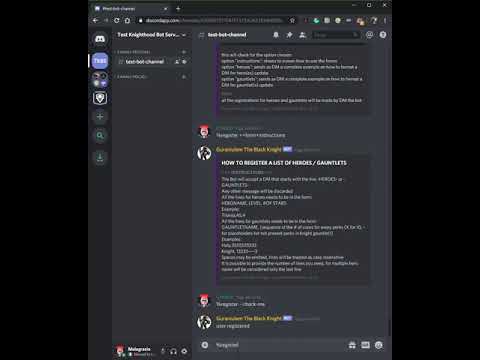 Guraniulem Bot 08 - Register Command
