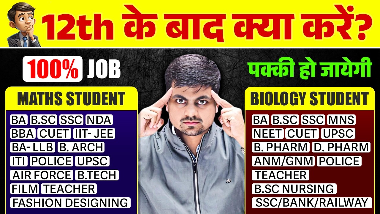 12th के बाद क्या करें? | Best Career Options After 12th | 100% JOB पक्की | 12th ke Baad Kya Kare