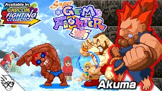 Super Gem Fighter Mini Mix \/ Pocket Fighter (Arcade 1997) - Akuma [Playthrough\/LongPlay]