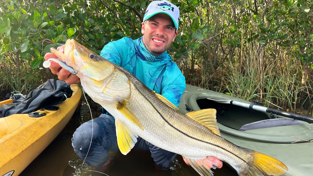 BIG Snook on SMALL Baits - Kayak Fishing Adventures