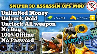 UPDATE!!! GAME SNIPER STRIKE 3D ASSASSIN OPS MOD SULTAN NO BUG NO PASSWORD |GAME ANDROID OFFLINE MOD screenshot 5