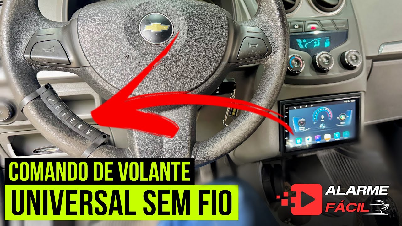 Comando de Volante Sem Fio Universal ✅ Instalação