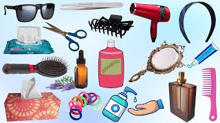 Personal Care Products Vocabulary Words in English for toddlers | Personal care items vocabulary