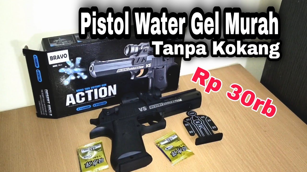 Pistol Mainan Airsoft Murah - Water Gel Gun Semi Automatic