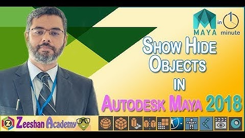 How to Show Hide Objects in Viewport of Maya | Display Control visibility of Objects in MAYA |Tip-16