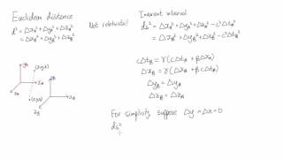 Spacetime distance | Special Relativity | meriSTEM