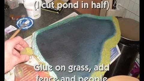Making a model railway lake/pond