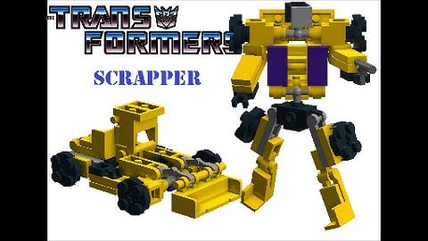 Lego Transformers Constructicon G2 Scrapper (micro) By BX Brix