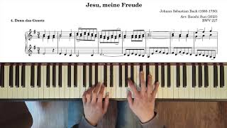 Jesu, meine Freude, BWV 227: 4. Denn das Gesetz (piano transcription)