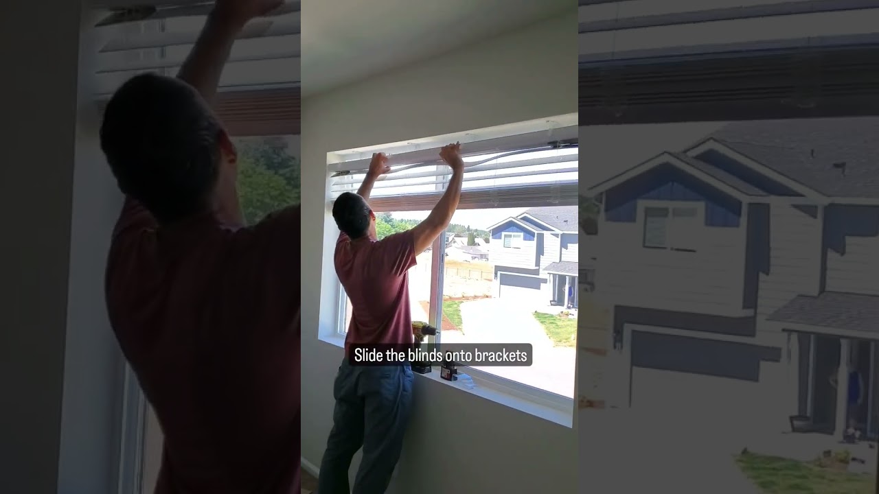 How to install windows blinds 