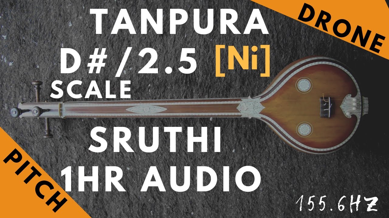 Tanpura Sruthi Drone D Scale or 2.5 Kattai Ni (Nishadam/ Nishad