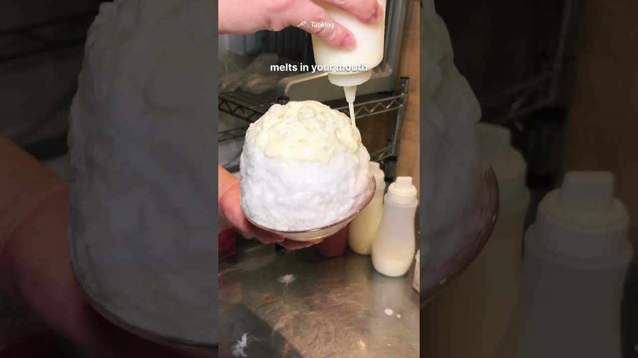 🍧 Fluffy shaved ice with seasonal flavors that melts in your mouth 😋