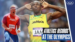 🤩 Legendary Performances 🔥 EVERY Athletics Men's Olympic Record!