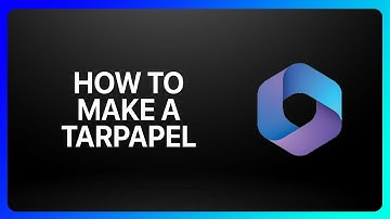 How To Make A Tarpapel In Microsoft 365 Tutorial