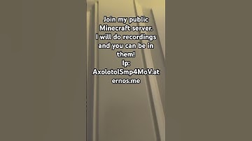 Join my Minecraft server! IP: axolotolSMP4MoV.aternos.me
