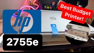 HP Printing 2755e Unboxing , Setup, and Test Run!!