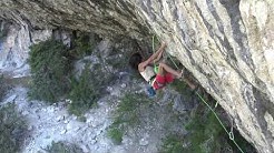 Le mur des cyclopes (8b/+) à Saint Léger