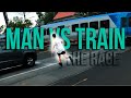 Man vs train  the race