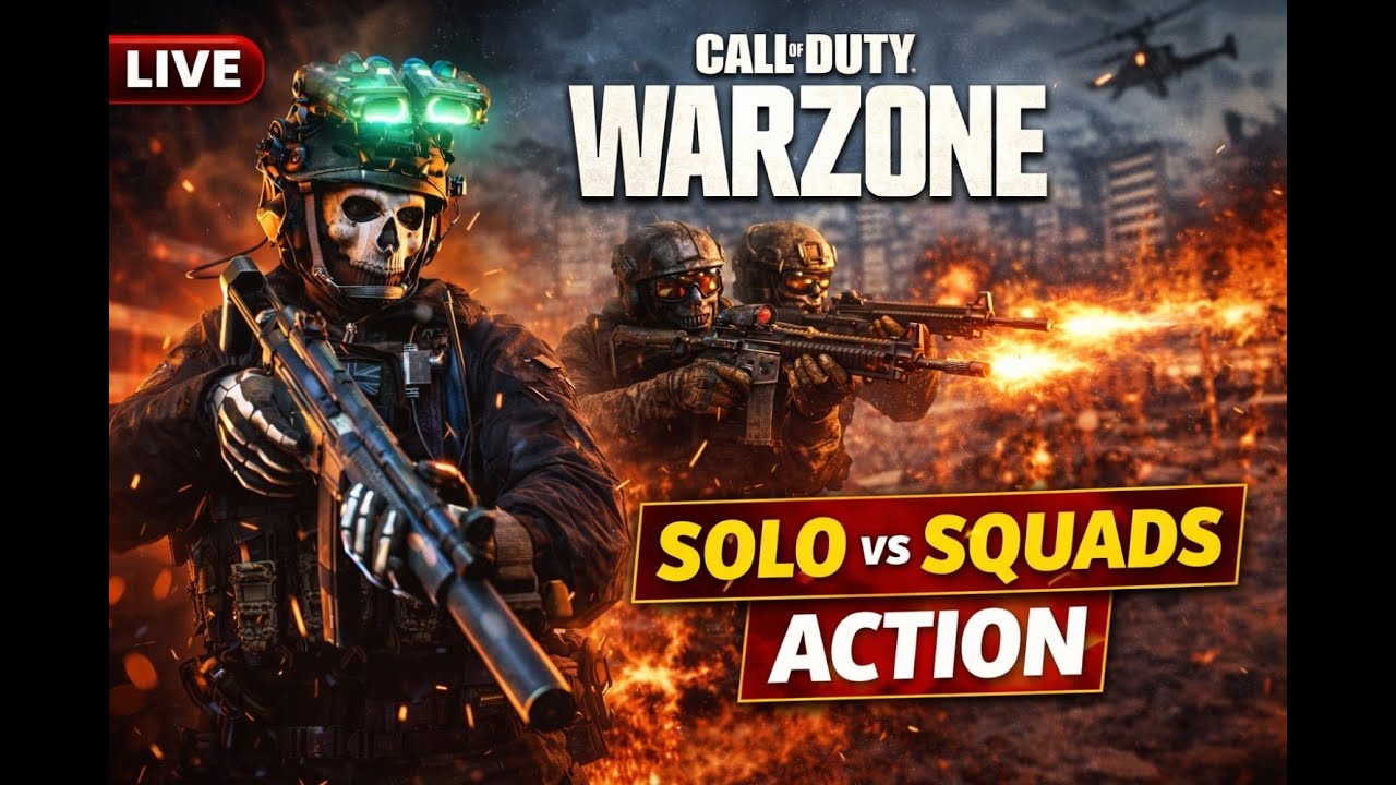 CALL OF DUTY WARZONE LIVE 🔴 | Solo vs Squads High Kill Gameplay