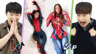 They can't take their eyes off the monitor ‘Spider girl’ challenge review by handsome Koreans asopo