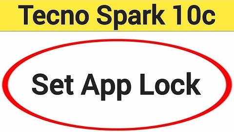 how to set App lock, Tecno Spark 10c me Applock kaise set kare