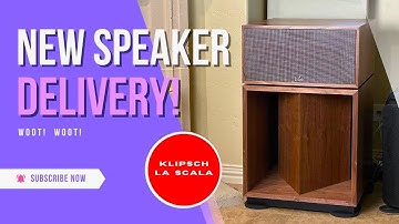 Klipsch La Scala Speakers for my Home Stereo System!  Hifi Speakers!