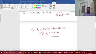EM L12: Example Problem-Equilibrium-General Force System