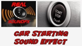 Car vehicle ignition starting sound effect - realsoundFX